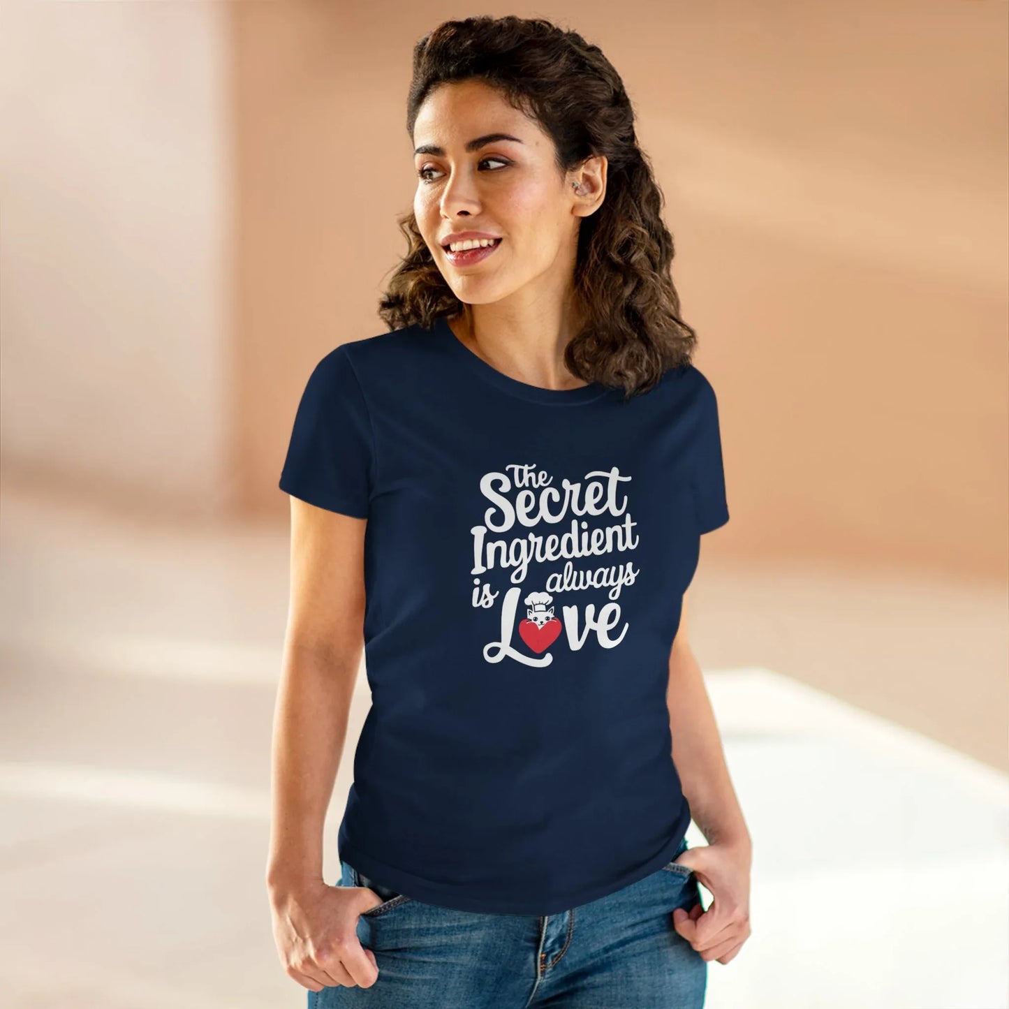 Secret Ingredient Is Love Women Cotton Tshirt - Billien