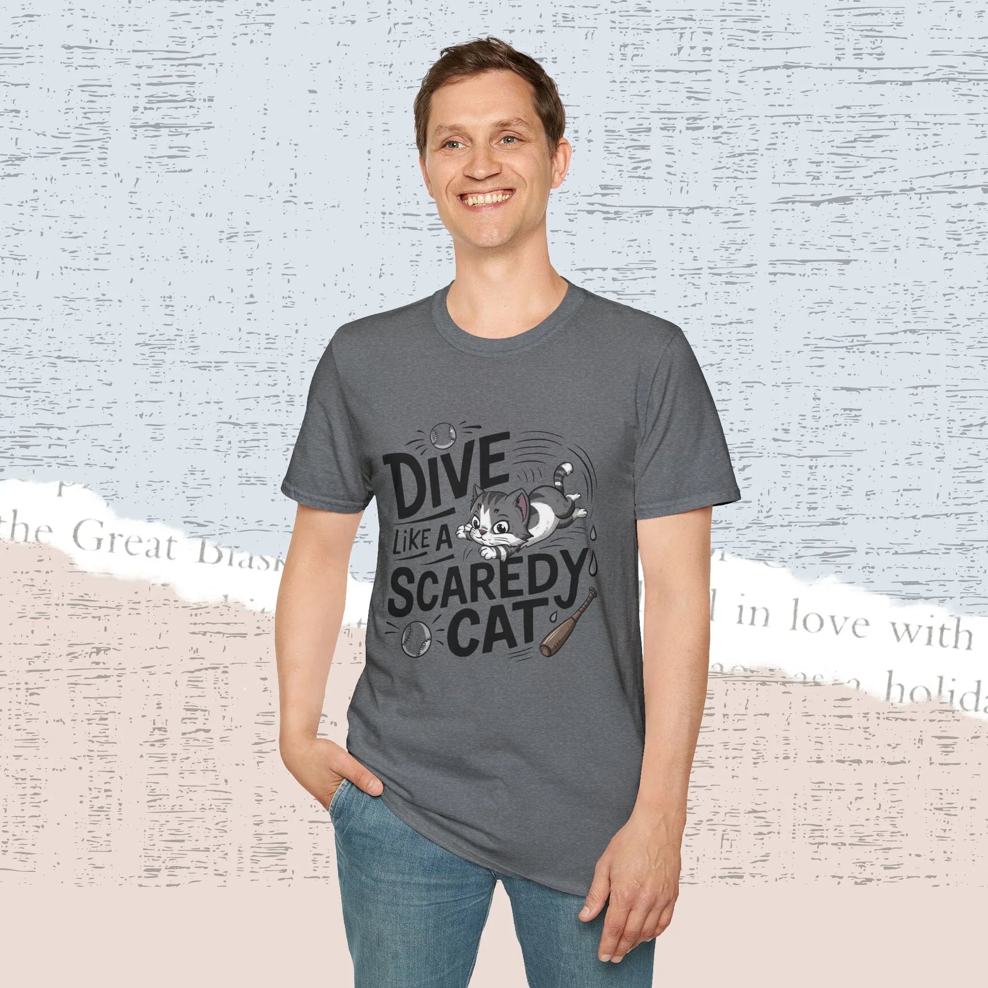 Dive Like Scaredy Cotton Men Tee - Billien
