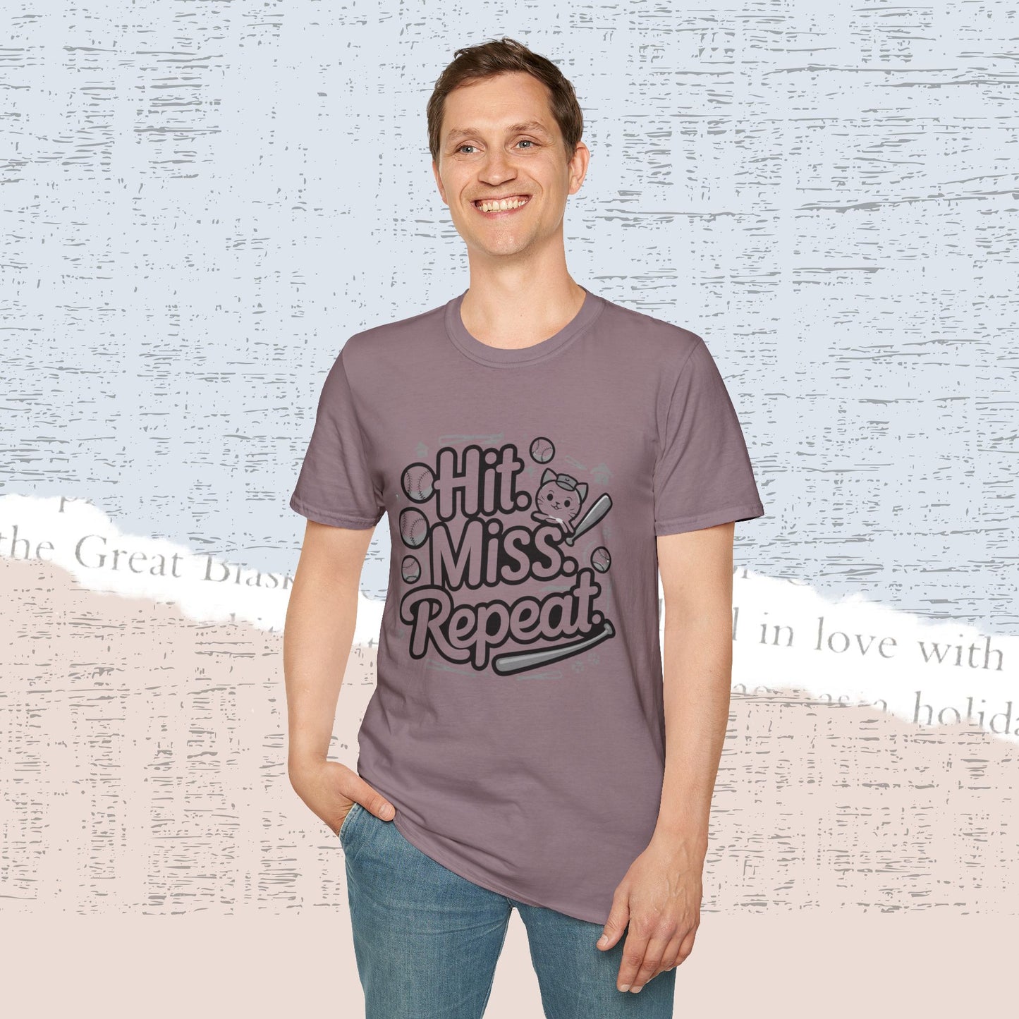 Hit Miss Repeat Cotton Men Tee