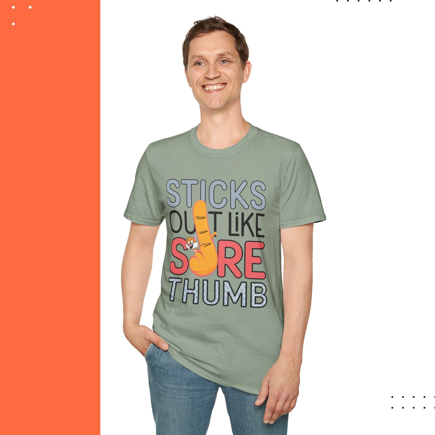 Stick Out Sore Throat Cotton T-Shirt