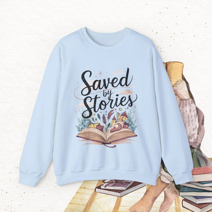 Saved By Stories Ultra Cotton Crewneck Sweatshirt - Billien