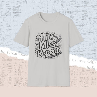 Hit Miss Repeat Cotton Men Tee