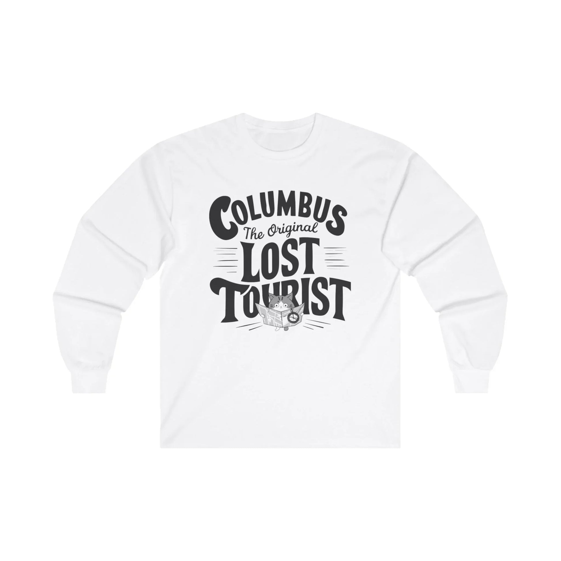 Columbus The Original Lost Tourist Cotton Long Sleeve Tshirt - Billien