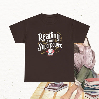 Books Lovers T-Shirt Reading Is My Superpower Tees - Billien