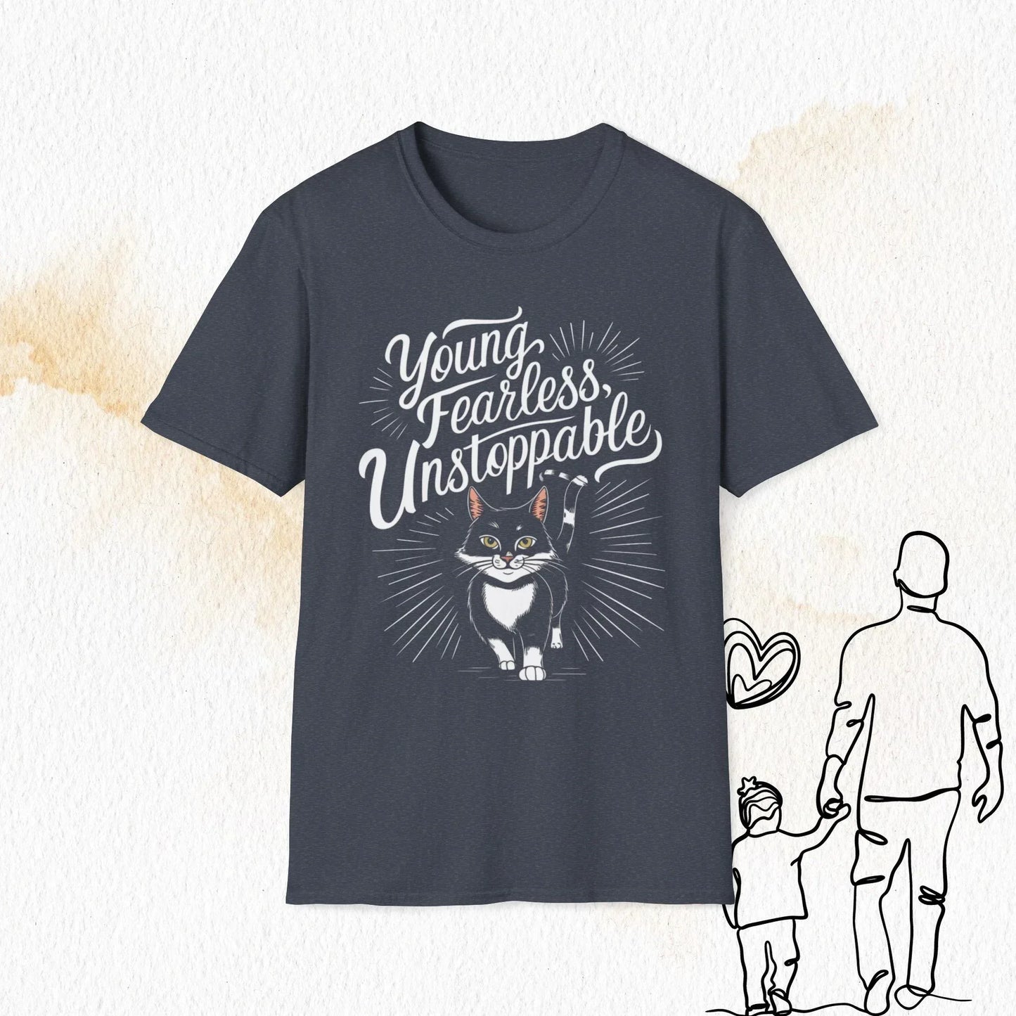 Young Fearless Unstoppable Crew Neck Cotton Men Tshirt - Billien