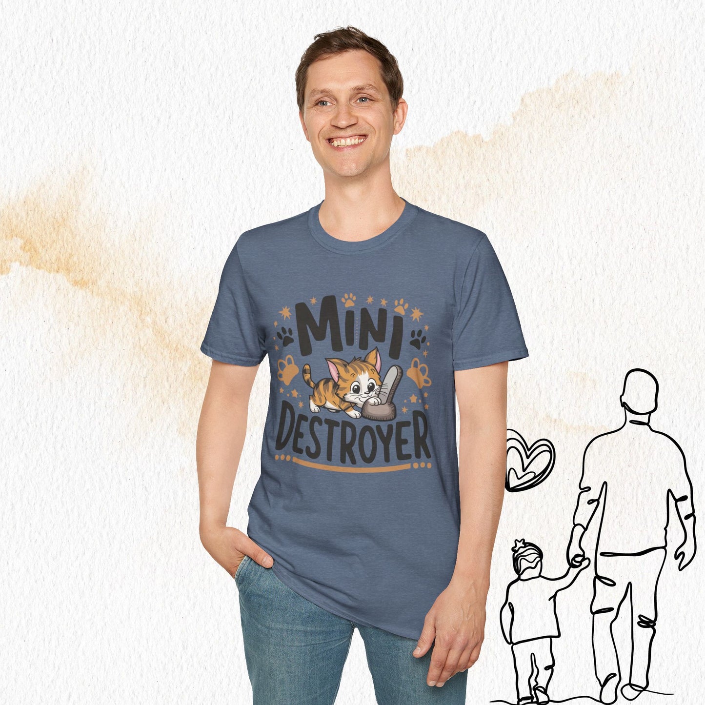 Mini Destroyer Cotton Men T-Shirt