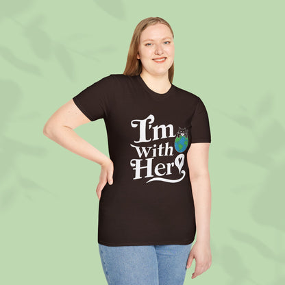 I am With Her Cotton Tee