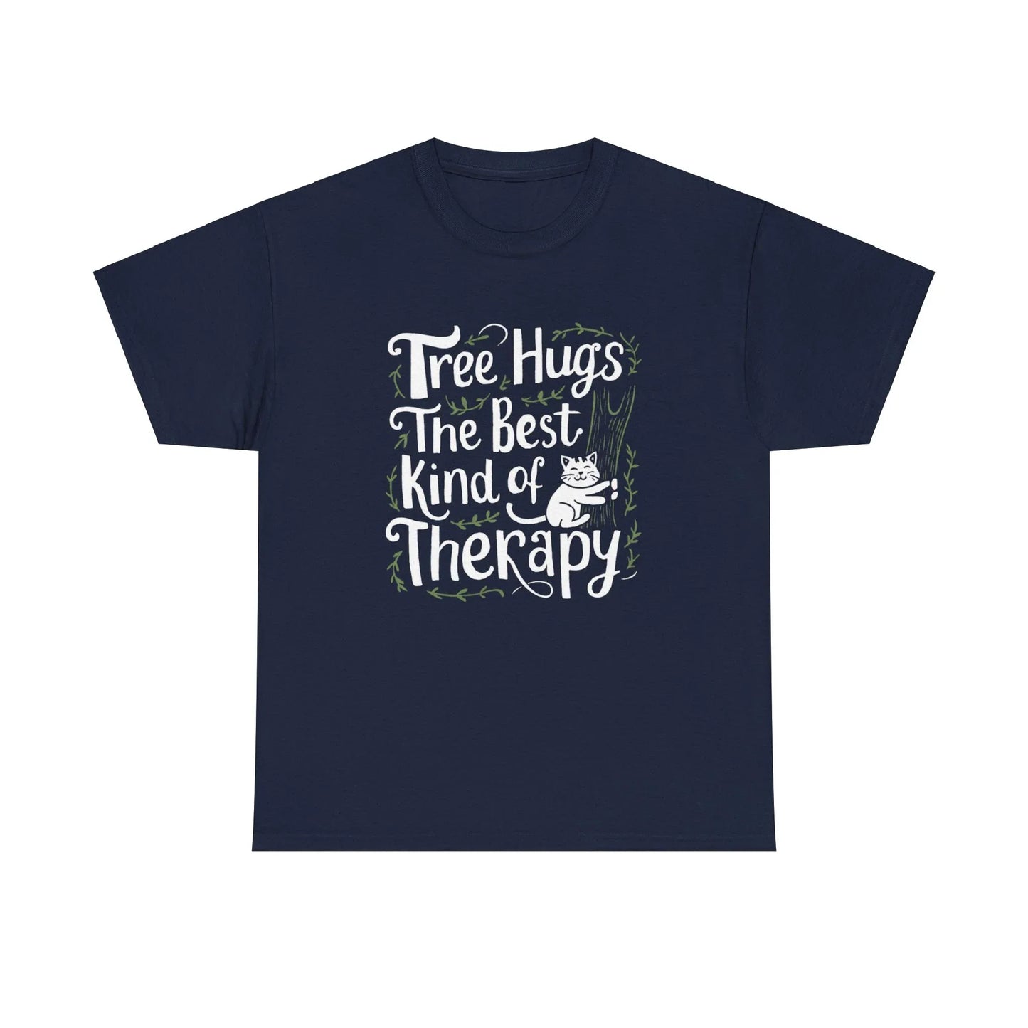 Tree Hug Best Kind of Therapy Cotton T-Shirt - Billien