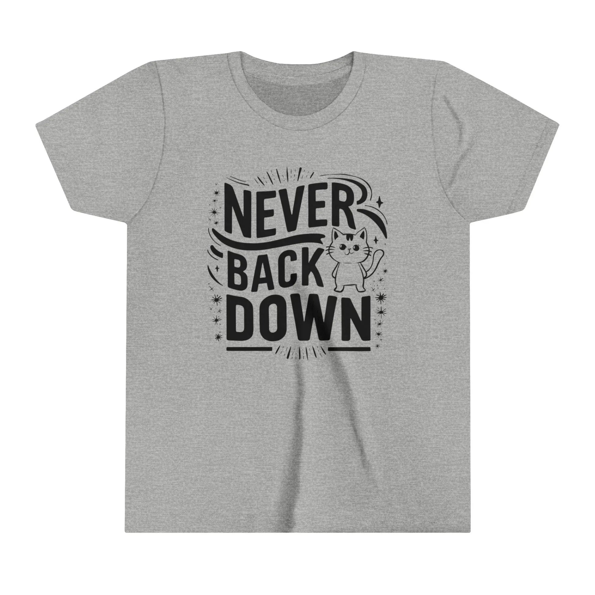 Never Back Down Youth Heavy Cotton T-Shirt - Billien