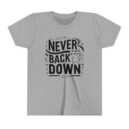 Never Back Down Youth Heavy Cotton T-Shirt - Billien