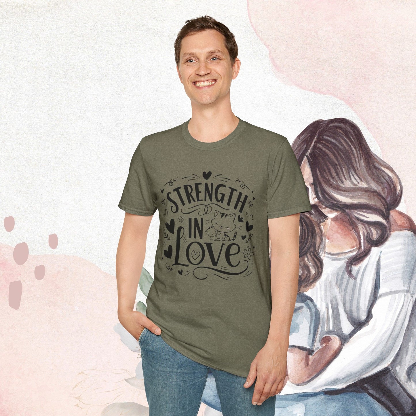 Strength In Love Cotton T-Shirt