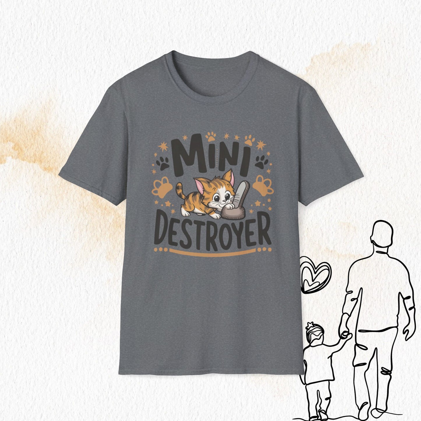 Mini Destroyer Cotton Men T-Shirt