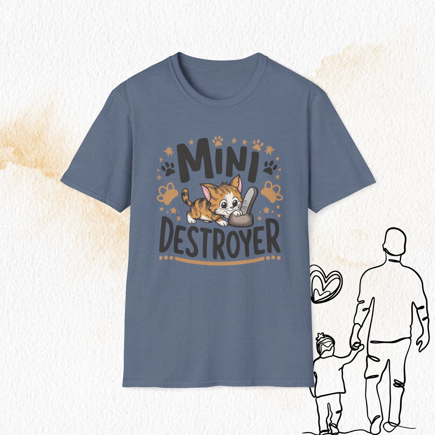 Mini Destroyer Cotton Men T-Shirt