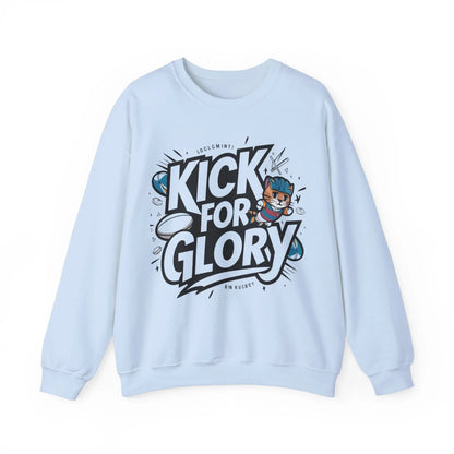 Kick For Glory Heavy Unisex Cotton Crewneck Sweatshirt - Billien
