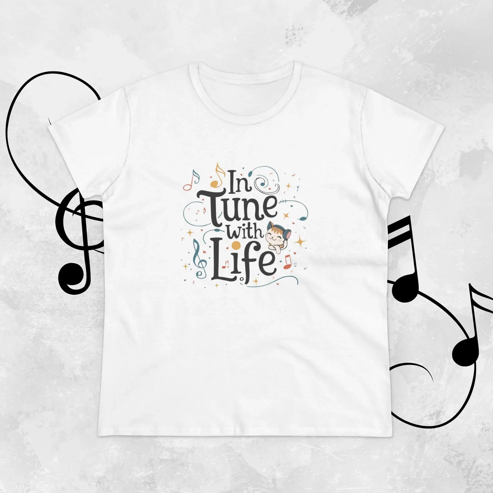In Tune With Life Women Cotton Tshirt - Billien