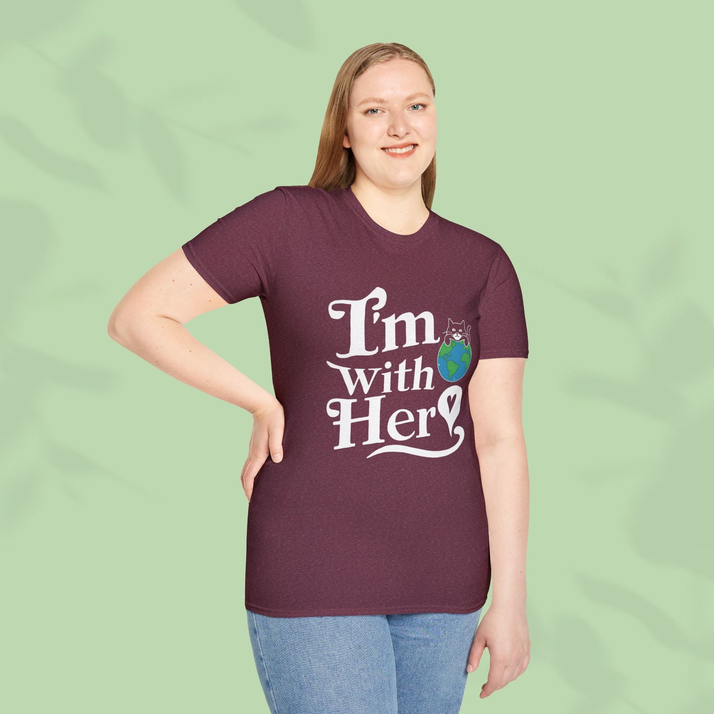 I am With Her Cotton Tee