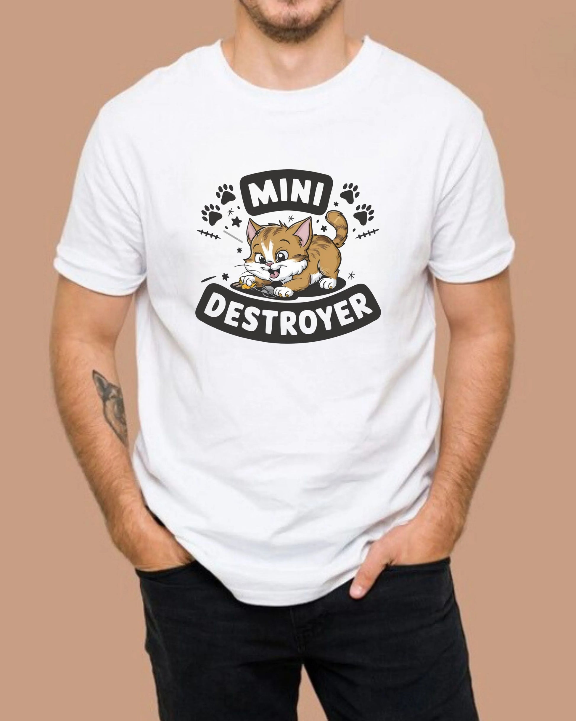 Mini Destroyer Crewneck Cotton Tshirt - Billien