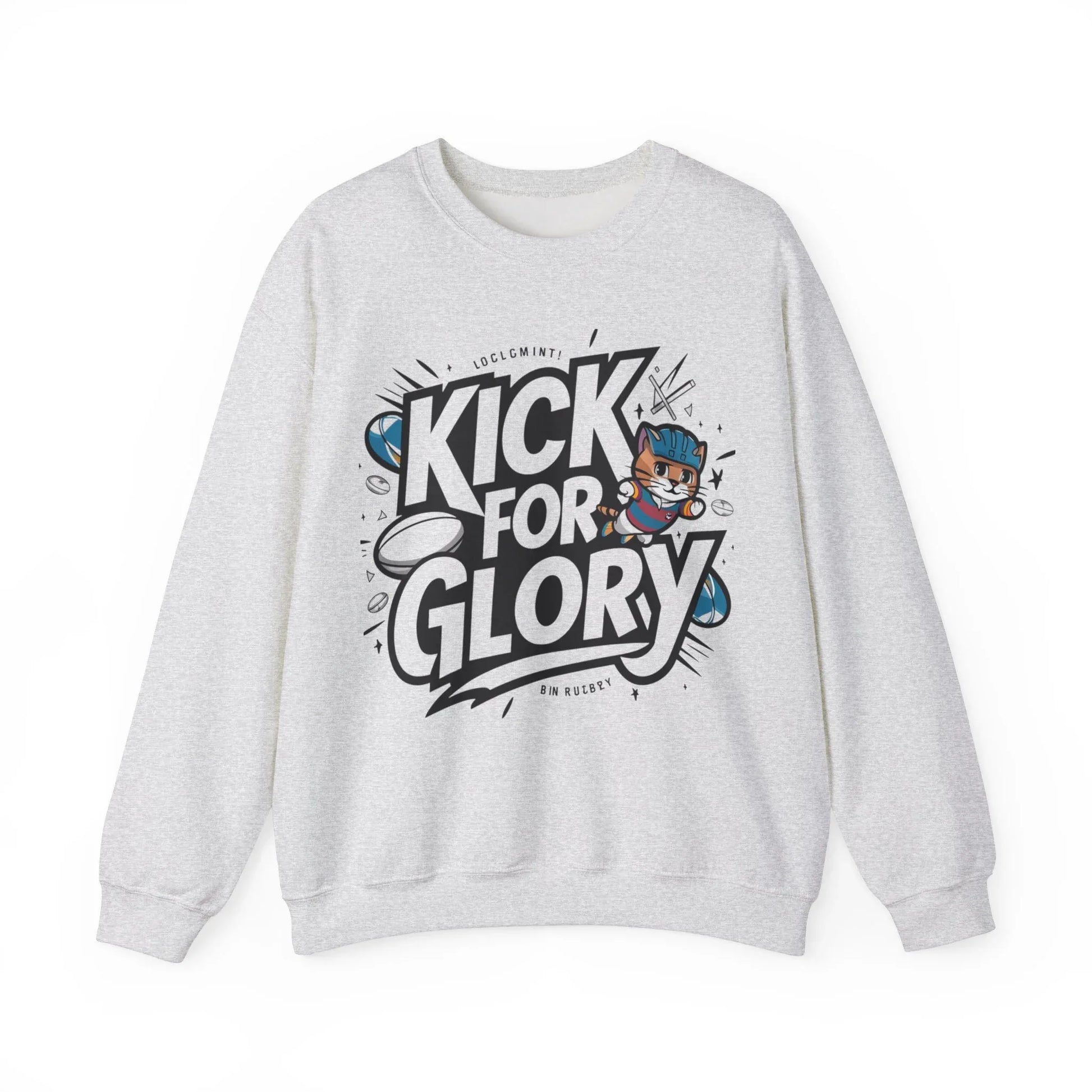 Kick For Glory Heavy Unisex Cotton Crewneck Sweatshirt - Billien