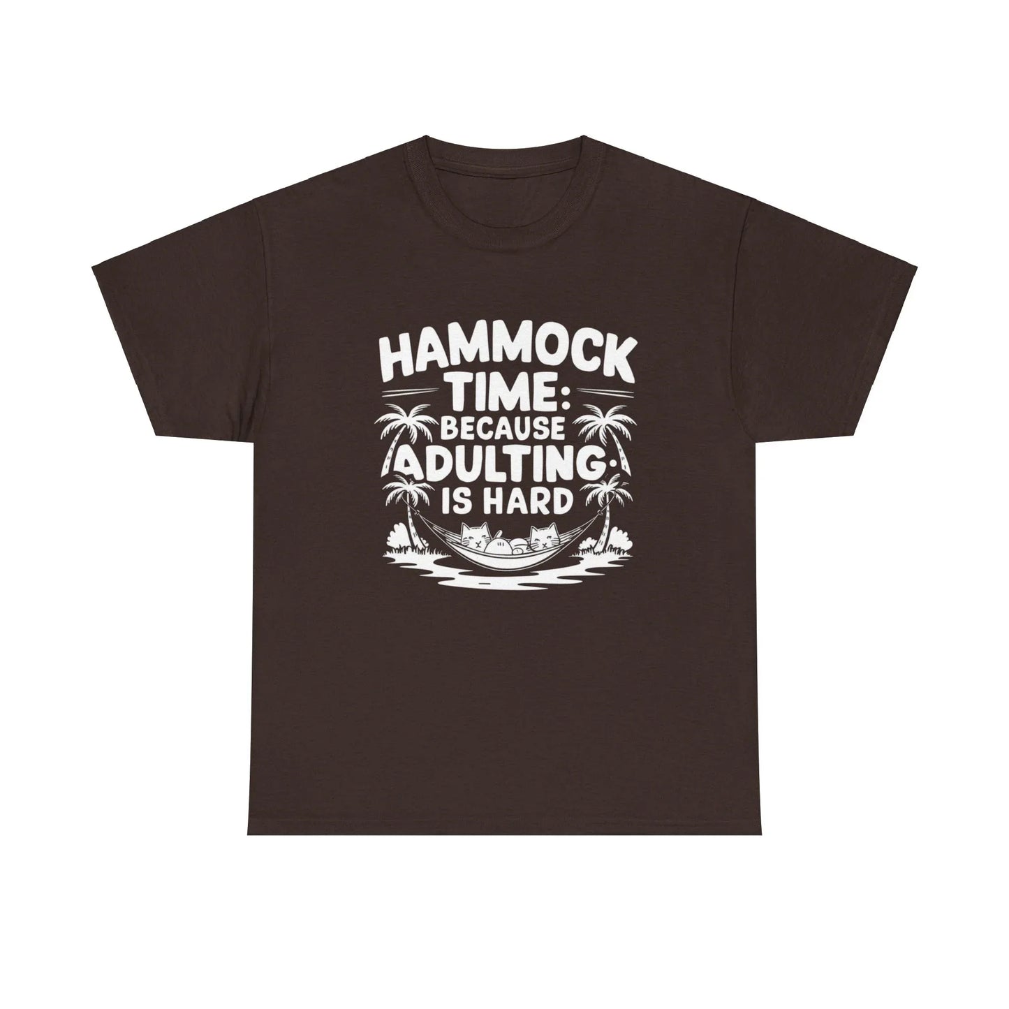 Hammock Time Because Adulting Is Hard Unisex Cotton T-Shirt - Billien
