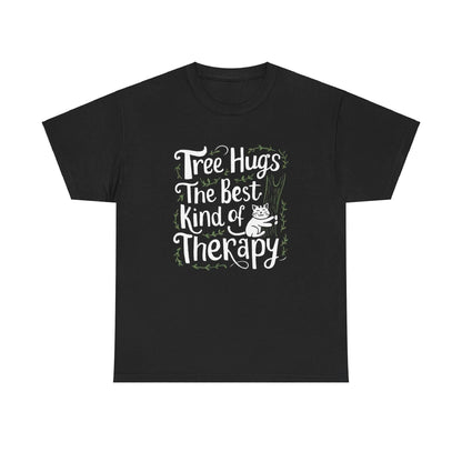 Tree Hug Best Kind of Therapy Cotton T-Shirt - Billien