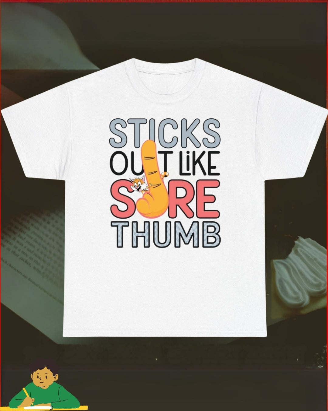 Stick Out Sore Throat Cotton T-Shirt