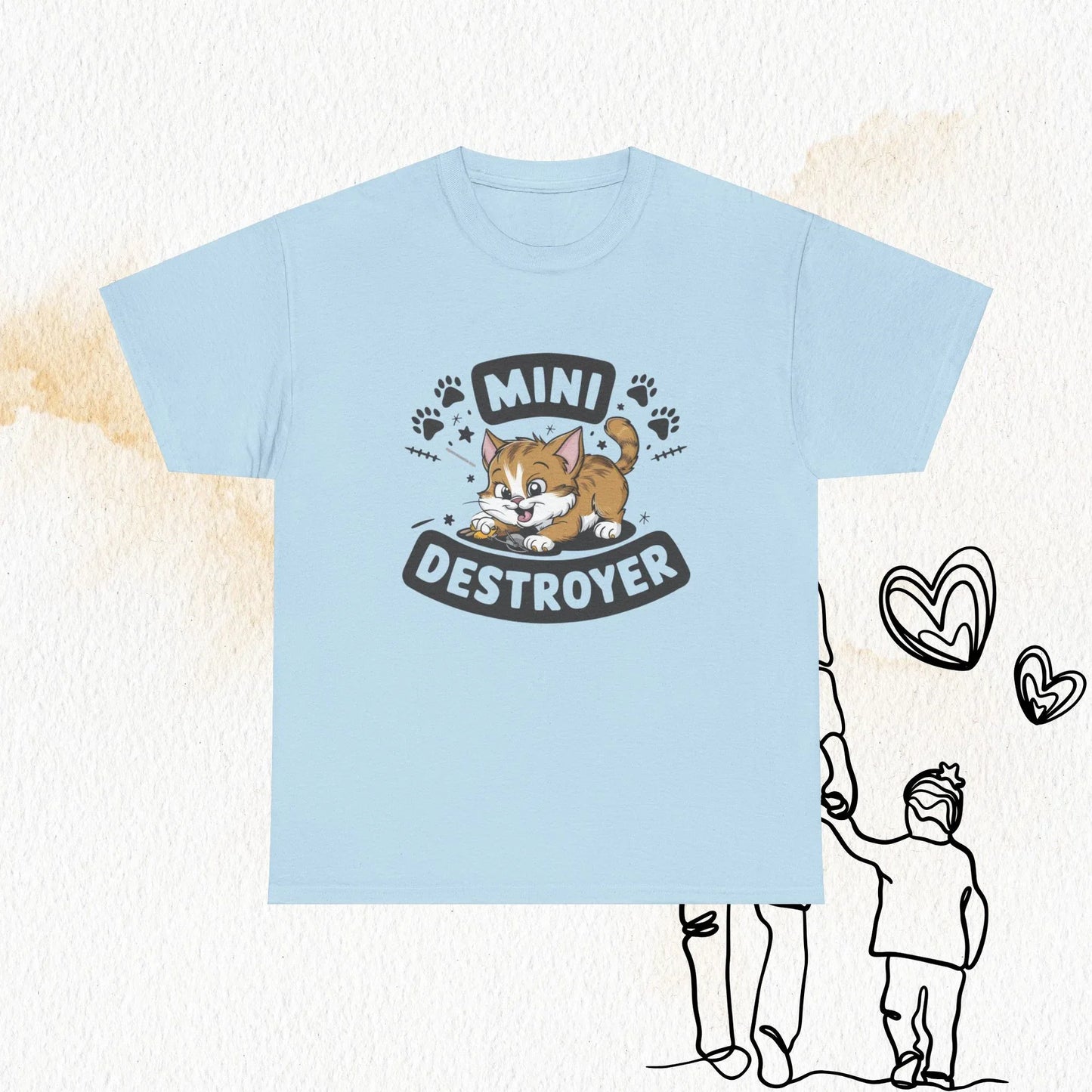 Mini Destroyer Crewneck Cotton Tshirt - Billien