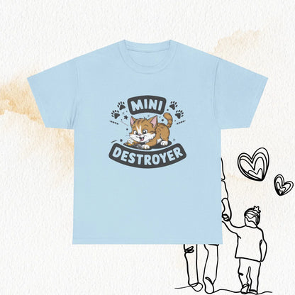 Mini Destroyer Crewneck Cotton Tshirt - Billien