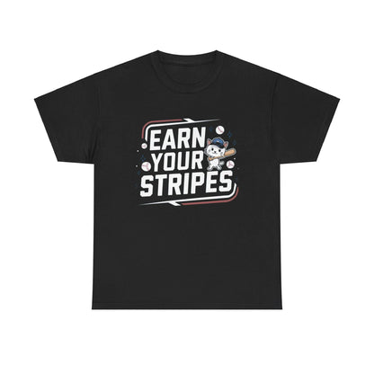 Earn Your Stripes Baseball Crew Neck Tee - Billien