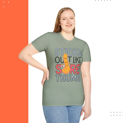 Stick Out Sore Throat Cotton T-Shirt