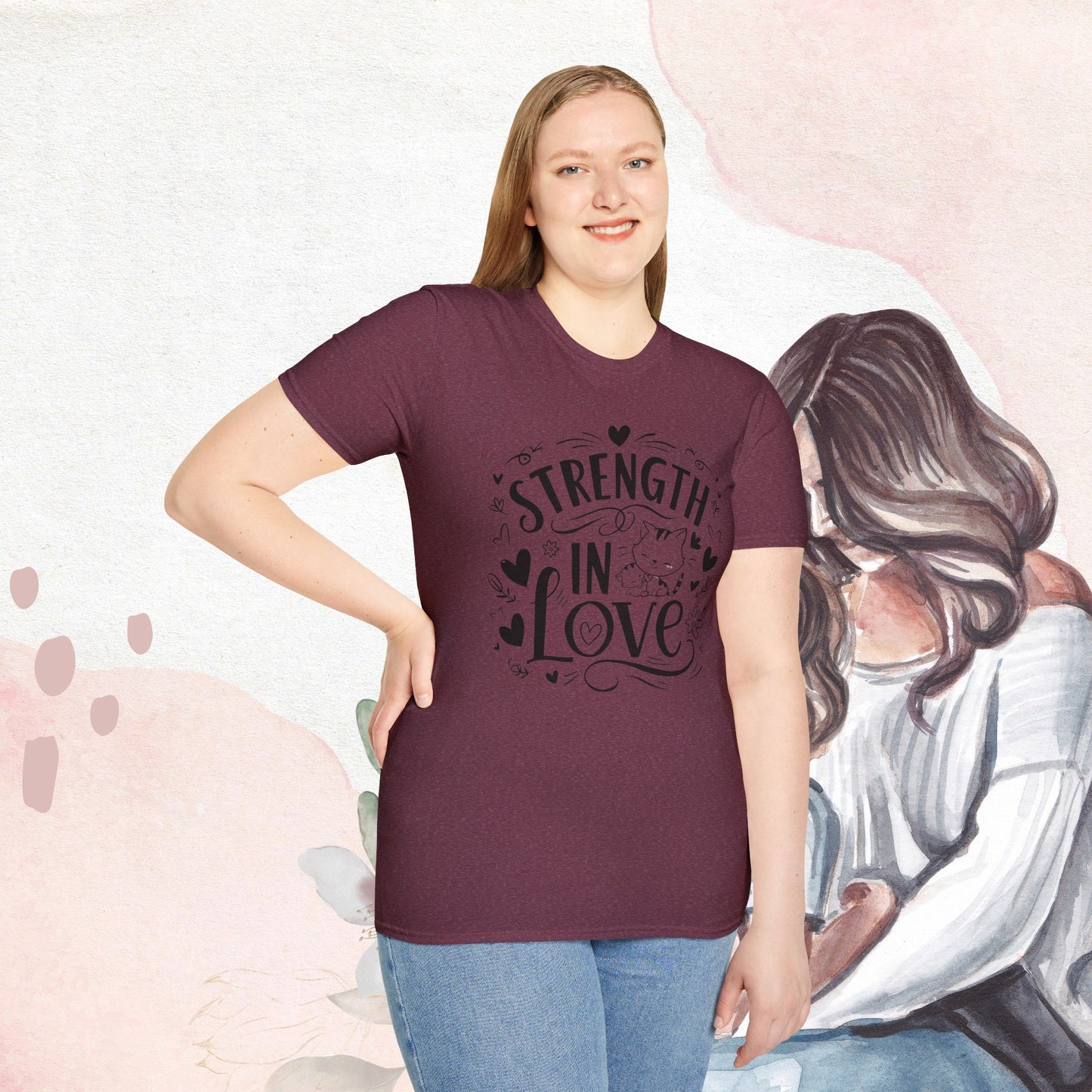 Strength In Love Cotton T-Shirt