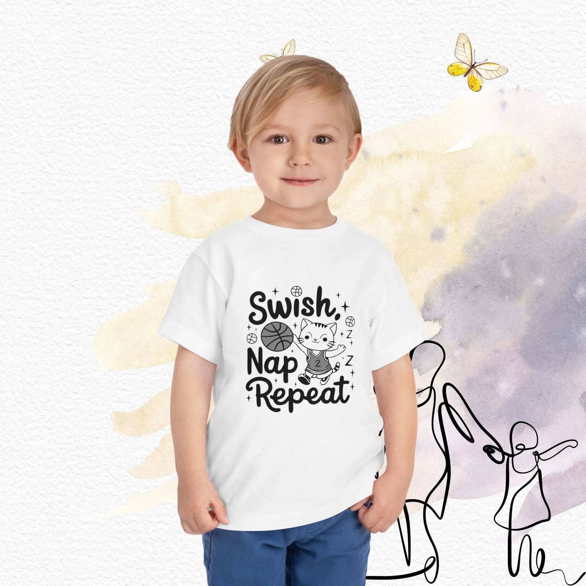 Swish Nap Repeat Toddler Cotton T-Shirt - Billien