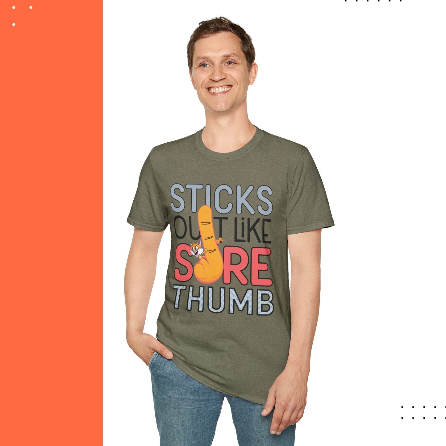 Stick Out Sore Throat Cotton T-Shirt