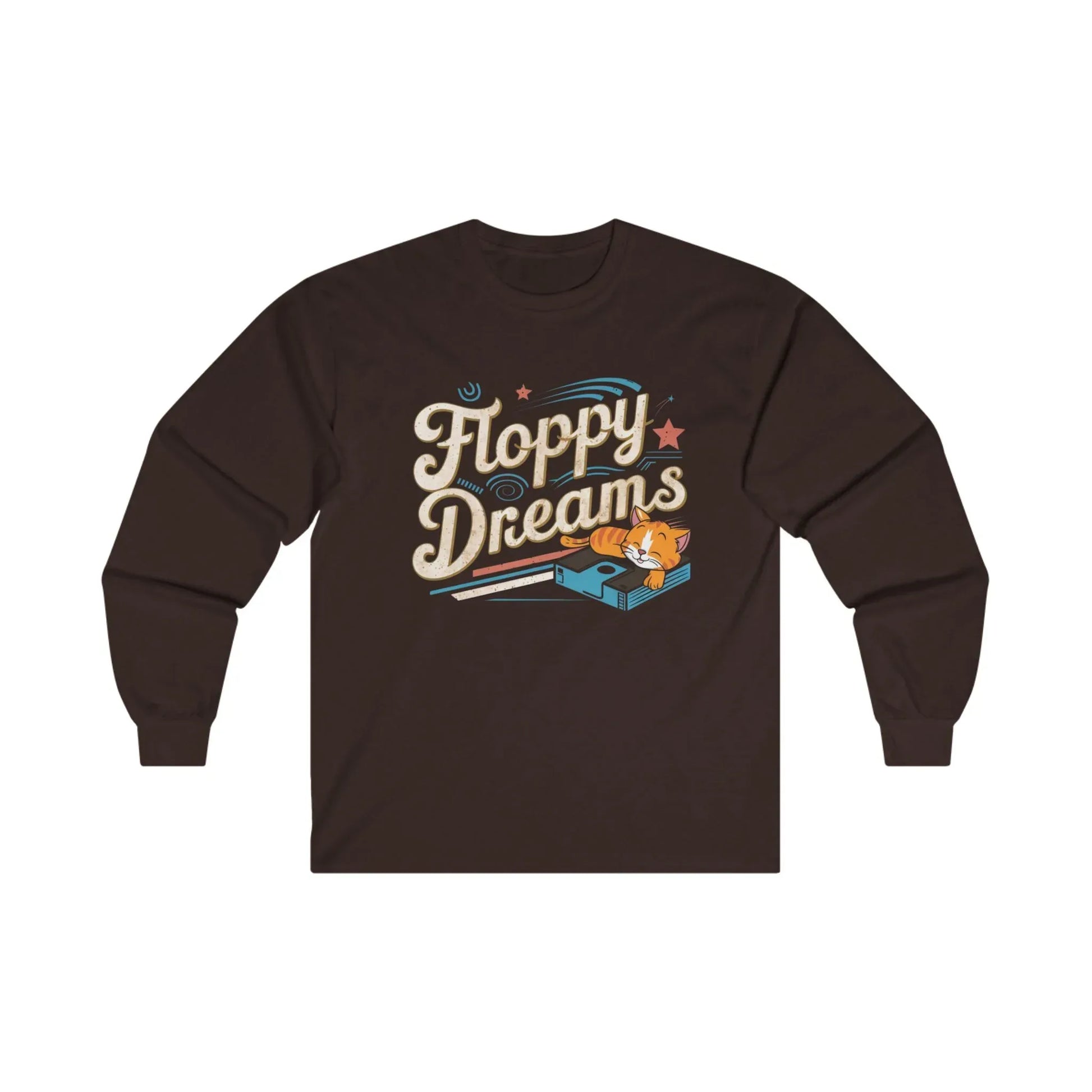 Floppy Dream Vintage Retro Video Games Cotton Long Sleeve Tshirt - Billien