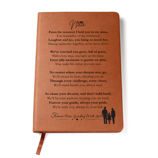 Best Birthday Gift For Niece. Vegan Leather Journal, Unique Gift