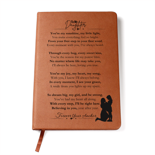 Best Gift From Mom To Daughter. Vegan Leather Journal, Unique Gift