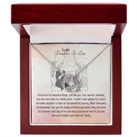 Best Gift From Mom To Daughter In Law. Lucky In Love Necklace