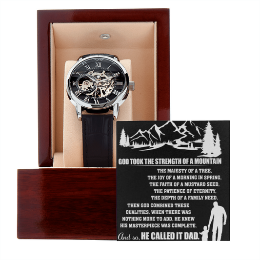 Best Gift For Father . Openwork Watch