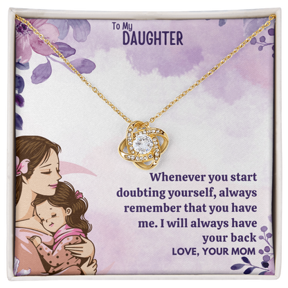 Best Gift For Daughter. Love Knot Necklace