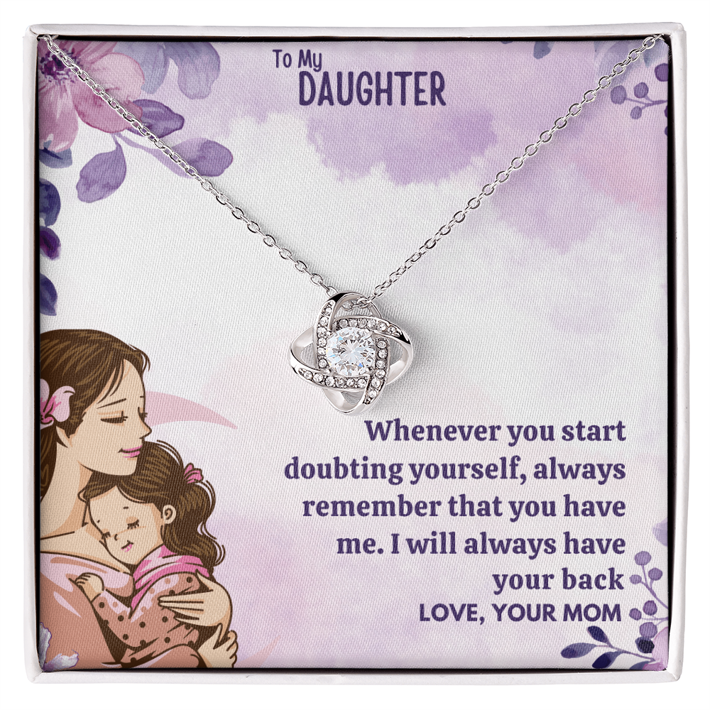 Best Gift For Daughter. Love Knot Necklace