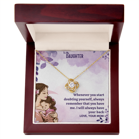 Best Gift For Daughter. Love Knot Necklace