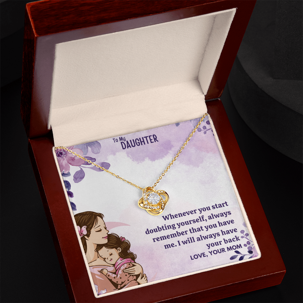 Best Gift For Daughter. Love Knot Necklace