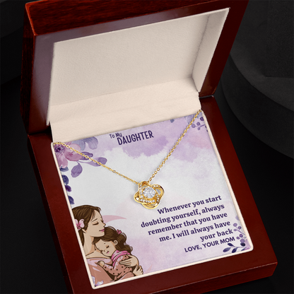 Best Gift For Daughter. Love Knot Necklace