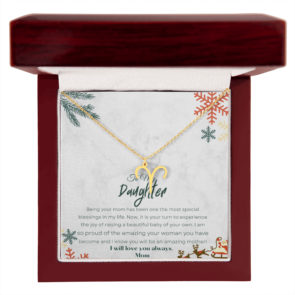 Best Gift For Daughter. Zodiac Symbol Necklace
