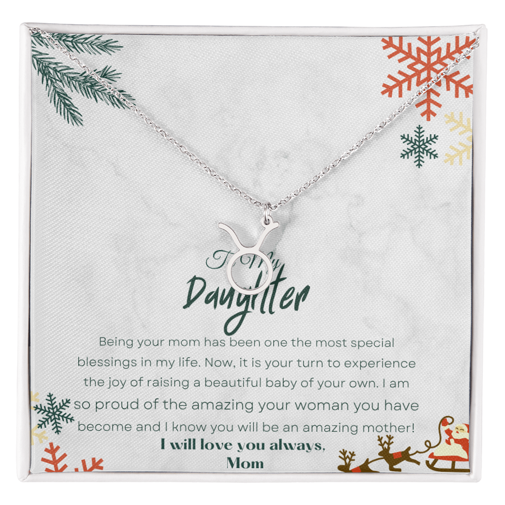 Best Gift For Daughter. Zodiac Symbol Necklace