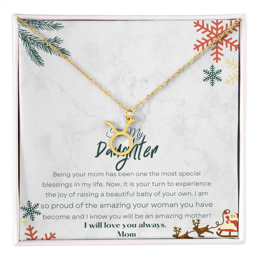 Best Gift For Daughter. Zodiac Symbol Necklace