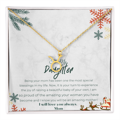 Best Gift For Daughter. Zodiac Symbol Necklace