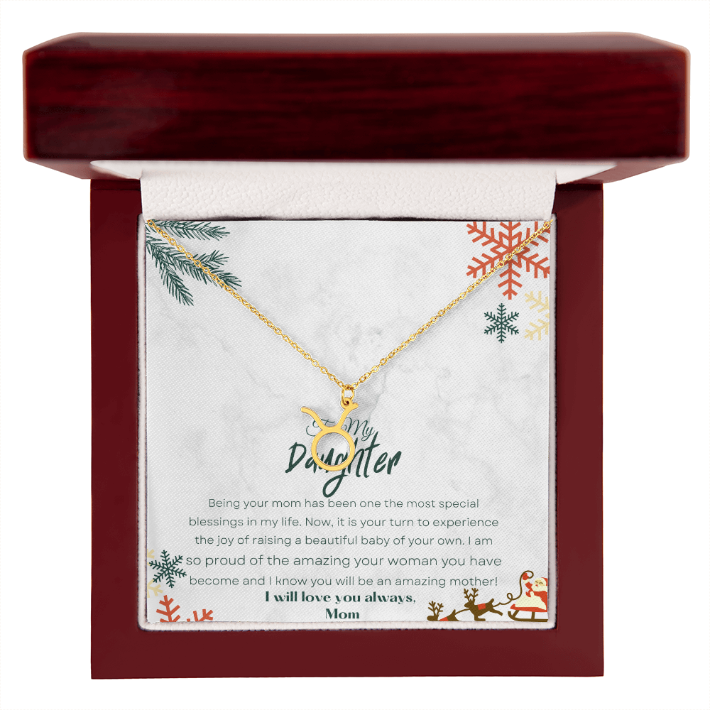 Best Gift For Daughter. Zodiac Symbol Necklace