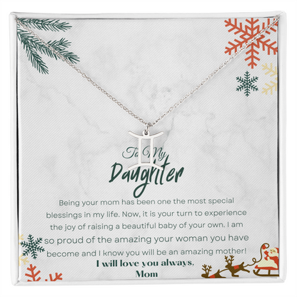 Best Gift For Daughter. Zodiac Symbol Necklace