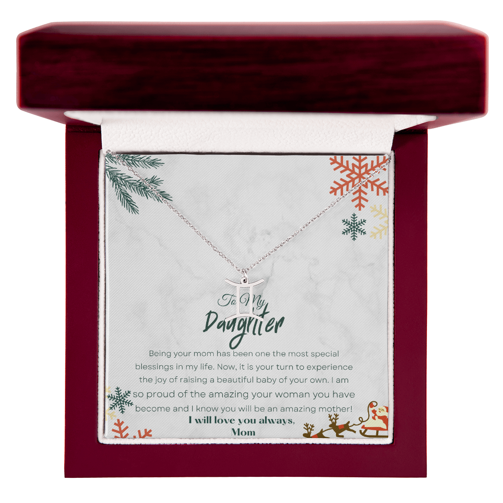 Best Gift For Daughter. Zodiac Symbol Necklace