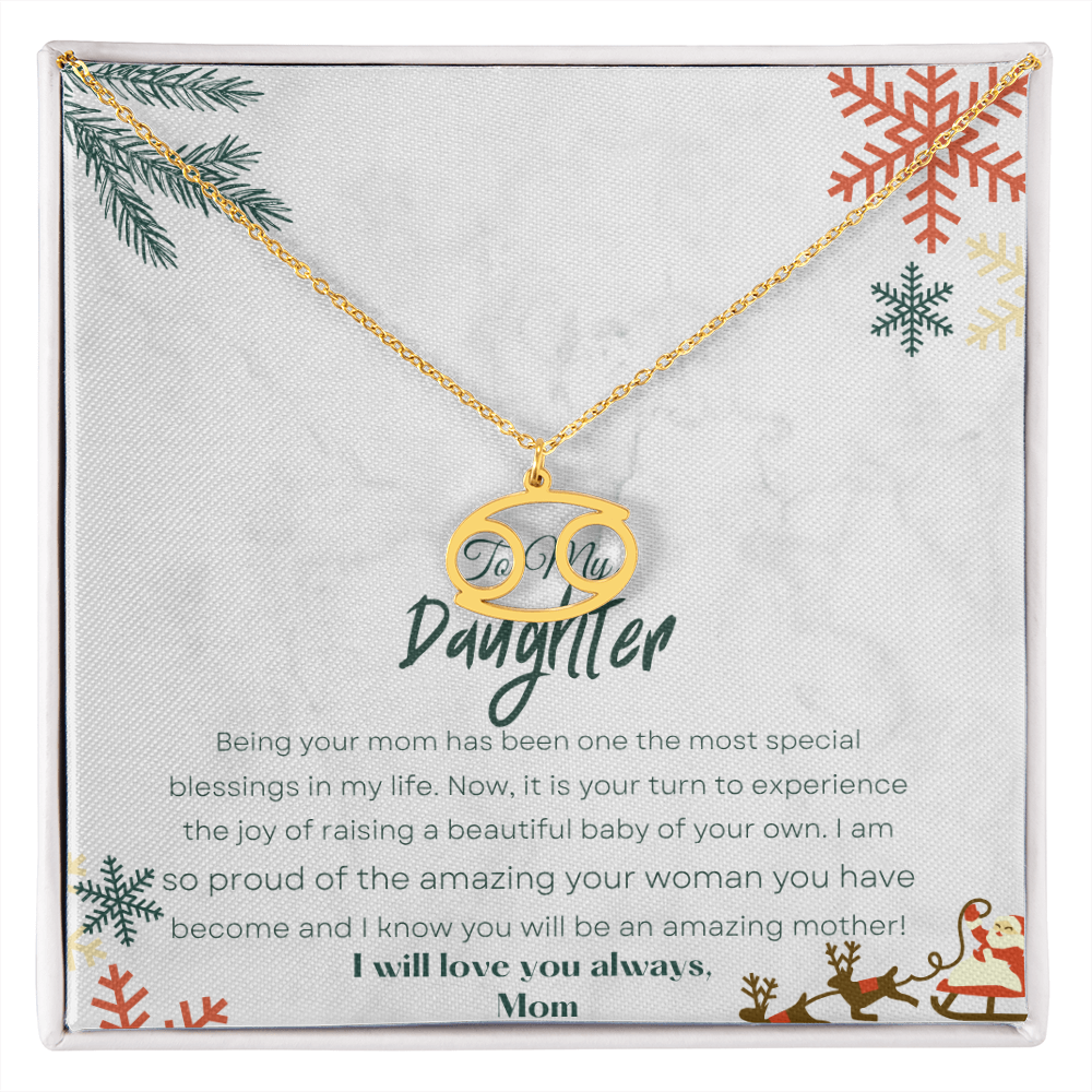 Best Gift For Daughter. Zodiac Symbol Necklace